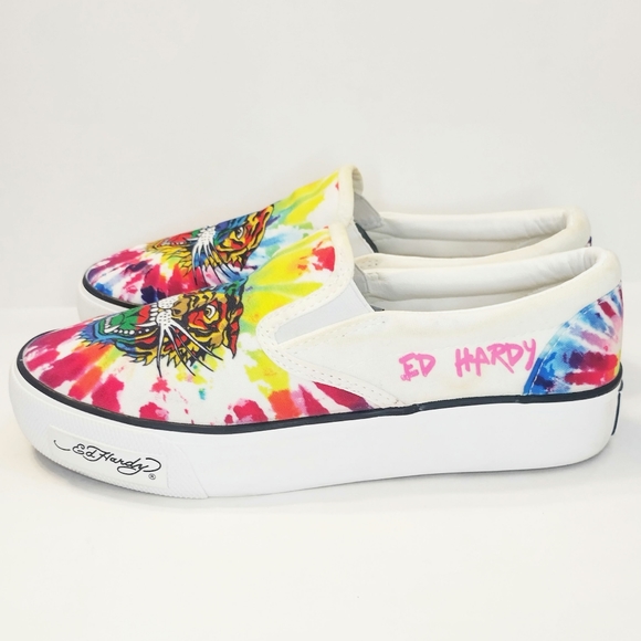 Ed Hardy Slide on sneakers. Size 8.5 - Picture 4 of 6